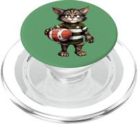 Cats Rugby/Rugby Player Cat PopSockets PopGrip for MagSafe