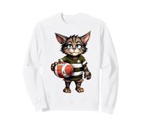 Cats Rugby/Rugby Player Cat Sweatshirt