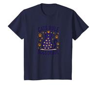 Cats Rule Dogs Drool: Royal Feline Humor for Pet Lovers T-Shirt, Kids, Navy, 12 Years