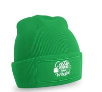 Cats Rule The World Beanie Feline Humor Pet Owner Accessory Birthday Gift For Him And Her O/S