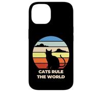 Cats Rule The World, Cool Funny Cats Graphic Cool Designs Case for iPhone 14