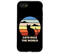 Cats Rule The World, Cool Funny Cats Graphic Cool Designs Case for iPhone SE (2020) / 7/8