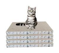 Cats Scratch Pad Reversible Cat Scratcher Kitty Scratching Board for Indoor Cats Grind Claws 4PCS Cat Scratcher Cardboard Kitty Scratching Board Mat