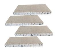 Cats Scratch Pad Reversible Cat Scratcher Kitty Scratching Board for Indoor Cats Grind Claws 4PCS craft silicone molds animal silicone molds large