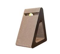 Cats Scratcher Triangle Cardboard Toy With Rotating Toy For Stress Reduce And Interaction Playtimes Triangle Cats Scratcher