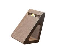 Cats Scratcher Triangle Cardboard Toy with Rotating Toy for Stress Reduce and Interaction Playtimes