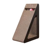 Cats Scratcher Triangle Cardboard Toy With Rotating Toy For Stress Reduce And Interaction Playtimes