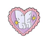 Cats Shaped Heart Brooch Coated Metal Rustproof Finish Everyday Wear Accessory Gift Trendy Cats Brooch Girls