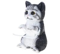 Cats Shapeds Resin Toilet Paper Holder Wall Mounted Bathroom Organizers Compacts Design for Space Optimization Cats Shapeds Toilet Paper Holder