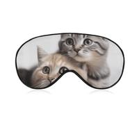 Cats Sleep Mask for Side Sleeper Eye Mask for Sleeping Blackout Eye Shade Cover for Women Men