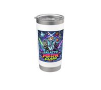 Cats Space Clash, Space Cats Illustration Graphic Cartoon Stainless Steel Insulated Tumbler