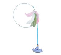 Cats Teaser Toy Suction Cup Wand Interaction Exercise Teaser Exerciser Pet Enrichment Cats Activity Toy