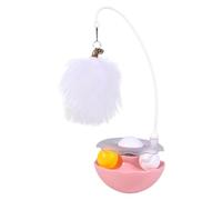 Cats Toys 3 in 1 Interactive Cat Toy with Catnip Feather Teaser & Track Balls Automatic Rotating Multi Functional Cat Feather Toys for Indoor Cats to Stimulate Hunting Instincts and Exercise