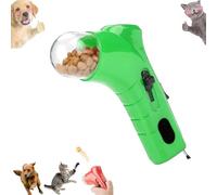 Cats Treats Dispenser Gun Cat & Dog Treat Gun Shooter Pet Treat Gun, Andheld Pet Feeding Toys For Dog Cat Exercise Training, Exercise & Outdoor Play (Green)