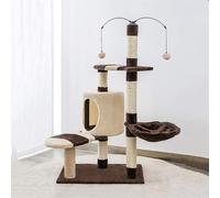 Cats Tree Cat Tower Cat Climbing Frame Fish-shaped Board Cat Climbing Frame Cat Nest Cat Tree One Cat Villa Sisal Cat Climbing Frame Grabbing Post Scratching Post Kitten g (One