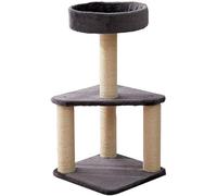 Cats Tree Cat Tower Small Cat Nest Cat Tree Integrated Simple Installation Cat Rack Cat Shelf Four Seasons Sisal Cat Grab Post Cat Climbing Frame Scratching Post Kitten g (White