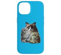 Cats: Two Scottish Folds & One Birman Case for iPhone 14