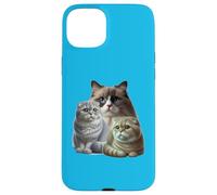 Cats: Two Scottish Folds & One Birman Case for iPhone 15 Plus