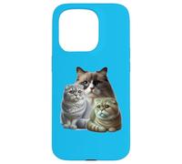 Cats: Two Scottish Folds & One Birman Case for iPhone 15 Pro