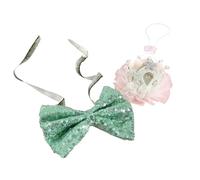 Cats Wedding Collar Sequins Blingbling For Small Girl Dogs Dog Collar Bow Tie Wedding Costumes Princess Crowns