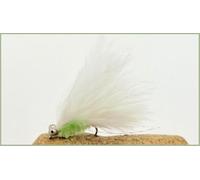 Cats Whisker Mixed Trout Flies, 12 Pack Black & White, Beadeye & Goldhead, Size 10 (Barbless)