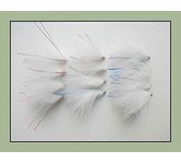 Cats Whisker Trout Flies, 12 Pack Blue and Red Flash, Size 10, For Fly Fishing