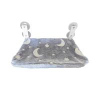 Cats Window Perch, Foldable Pet Hammock Bed, 20.47x11.81x6.89 Inches Suction Cups Glow in the Dark Seat, Interactive Toy Set for Cozy Naps Small Spaces Quiet Relaxation Birds Watching Living Room