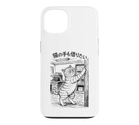 Cats with Scrubbing Claws on Pillars Case for iPhone 13