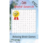 Cats Word Search Book: Word Searches with Easy to Read Print about Cats, Kittens, toys and More | 6x9 inches, 110 page