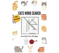 Cats Word Search: Fun Relaxing Puzzles For Adults, Teens, and Seniors