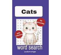Cats word search puzzle book: Cats word search puzzle book, 55 puzzles