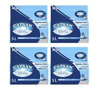 CATSAN Hygiene Cat Litter - 4 Pack of 5L Bags for Enhanced Odour Control, Quick Absorbency, and a Clean Litter Tray