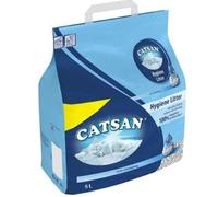 CATSAN Hygiene Cat Litter 5L - Non-Clumping, Instant Absorption, Hygiene Protection, Odour Control, Low-Dust Formula