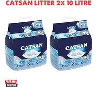 Catsan Hygiene Non Clumping Cat Litter 10L Natural Absorbent Odour Control UK