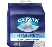 Catsan Hygiene Plus Cat Litter, with White Hygiene Granules, 20 L