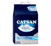 CATSAN Hygiene Plus Natural Non-Clumping Adult Cat Litter and Kitten Litter 20L