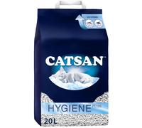 CATSAN - Hygiene Plus Non-Clumping Adult Cat Litter and Kitten Litter - 20L - 100% Natural and Absorbent