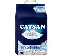 CATSAN - Hygiene Plus Non-Clumping Adult Cat Litter and Kitten Litter - 20L - 100% Natural and Absorbent