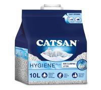 Catsan Hygiene Plus Non-Clumping Cat Litter 10L Natural Odour Control White
