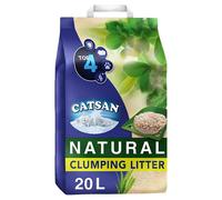 Catsan Natural 100% Biodegradable Clumping Odour Control Cat Litter 20L 1 Bag