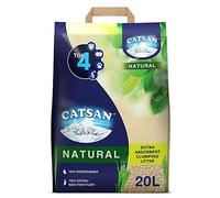 Catsan Natural Clumping Cat Litter, 100 Percent Biodegradable, Extra Absorbent, 20 Litre