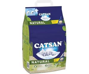 CATSAN - Natural Clumping Cat Litter - 20 L - Biodegradable Extra Absorbent - No Smell - Bulk Cat Litter