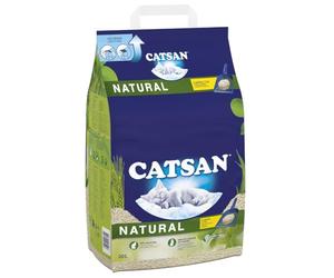 CATSAN - Natural Clumping Cat Litter - 20 L - Biodegradable Extra Absorbent - No Smell - Bulk Cat Litter