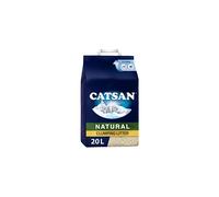 Catsan Natural Clumping Cat Litter 20 Litre Bag, 100 Percent biodegradable, extra absorbent