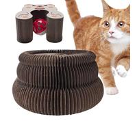 catScratching Board Accordion Style - 11×10×6cm Corrugated Scratcher, catScratch Pad | Interactive Foldable catToy for Indoor Cats, Durable Cardboard catScratching, Claw-Care Pet Accessory