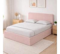 catskill fabric ottoman storage small double bed in pink