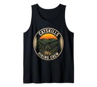 Catskills Hiking Crew Hiker Cat Lover Squad Group Gift Retro Tank Top