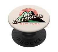 Catskills New York, I love NY hiking camping retro mountain PopSockets Adhesive PopGrip