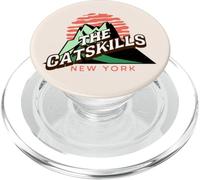 Catskills New York, I love NY hiking camping retro mountain PopSockets PopGrip for MagSafe