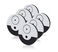 CATSONIC Premium Window Alarm Device Set - Extra Loud 130dB Alarm & Vibration Sensors - Universal Compatibility & Easy Installation - Great for Home, Office & RV Security (6 Set Black)